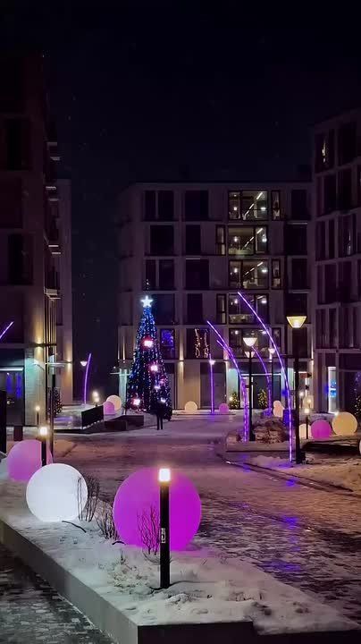 Новогодняя атмосфера ощущается и на территории IT-кампуса в Нижнем Новгороде